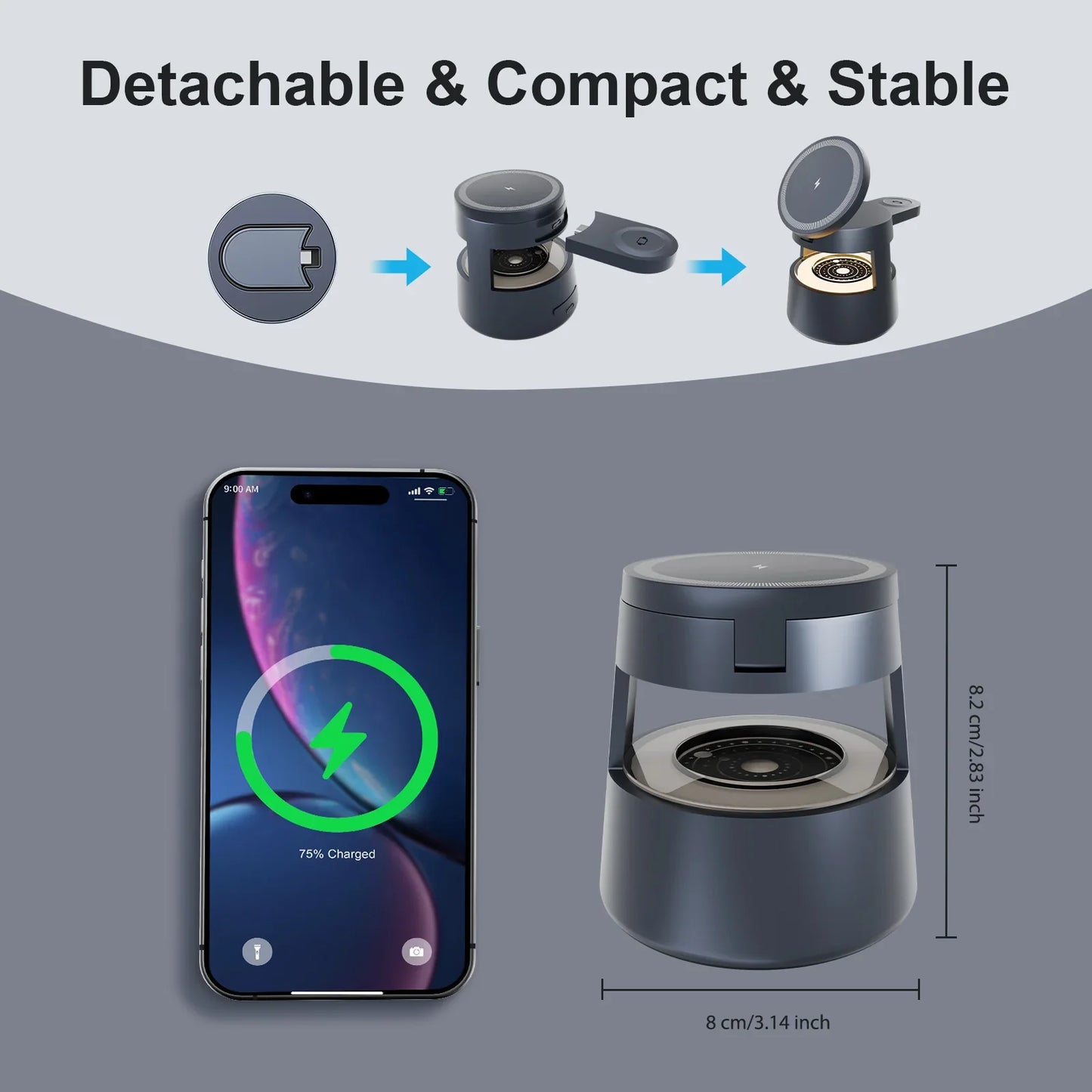 4-in-1 Magnetic Wireless Charger