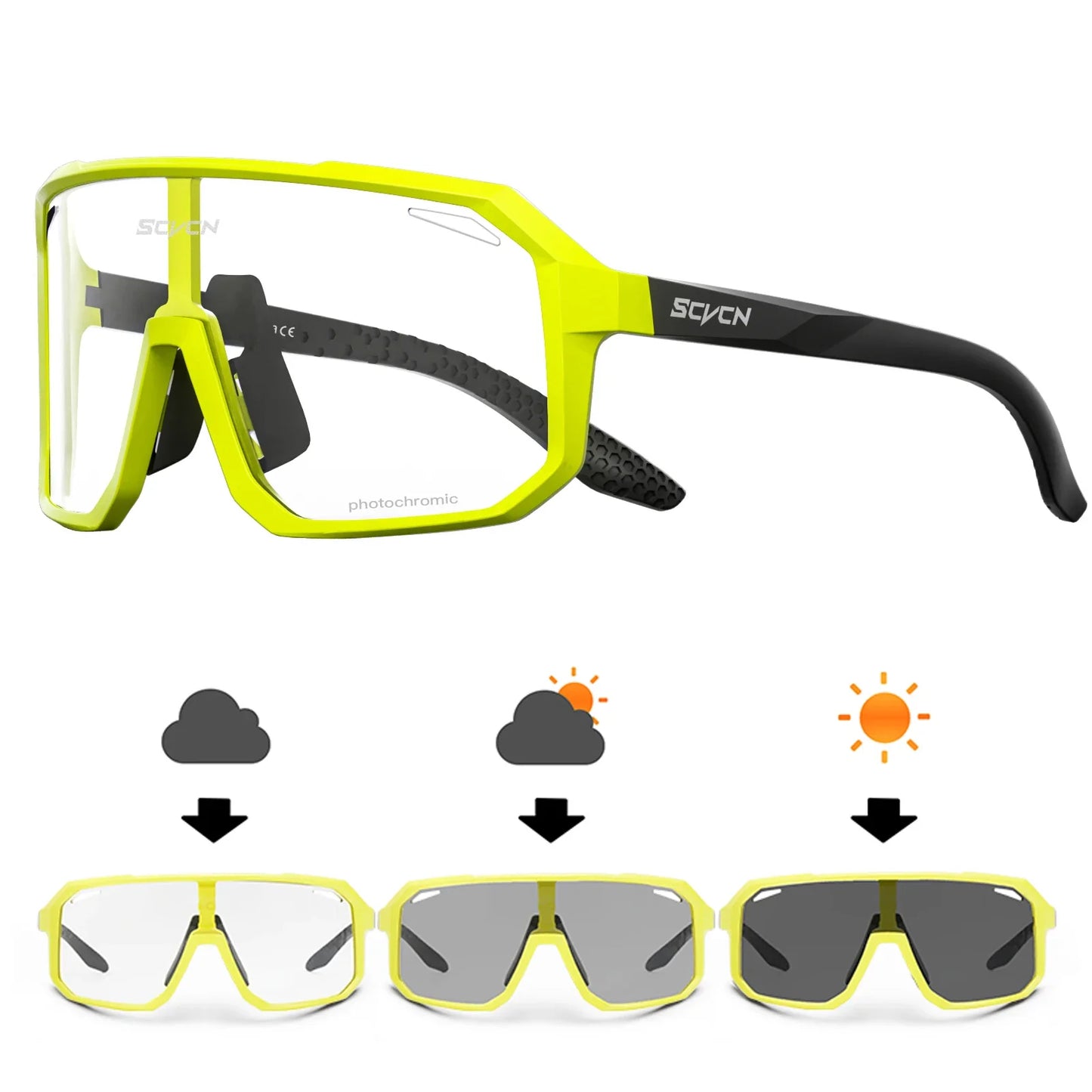 SCVCN Cycling UV400 Sports Sunglasses