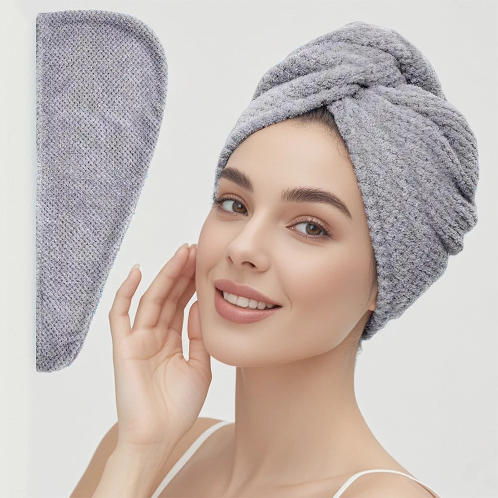 Solid Color Hair Towel Wrap