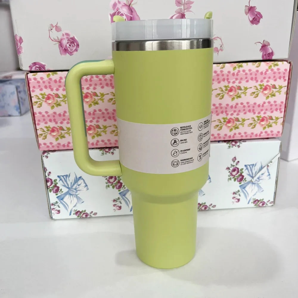 Stanley Style Flat Bottom Tumbler