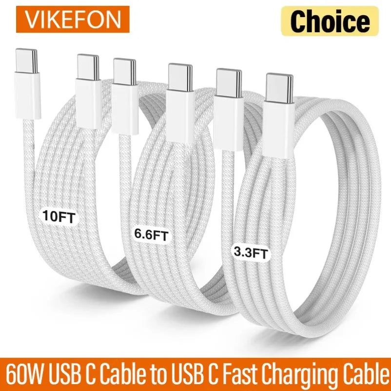 VIKEFON 60W USB-C Cable