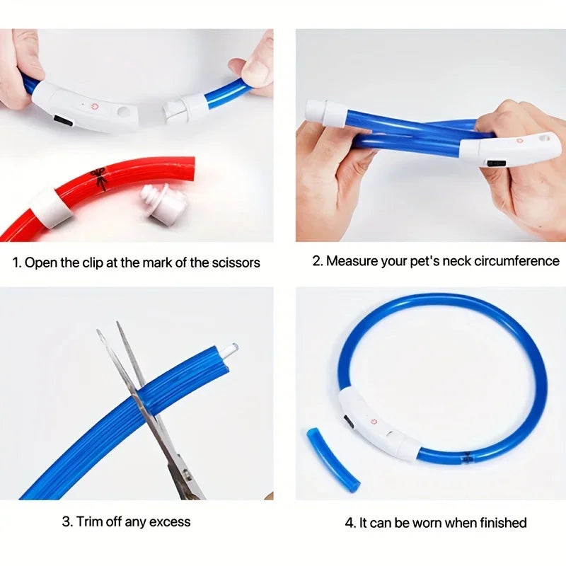 USB Rechargeable LED Dog Collar