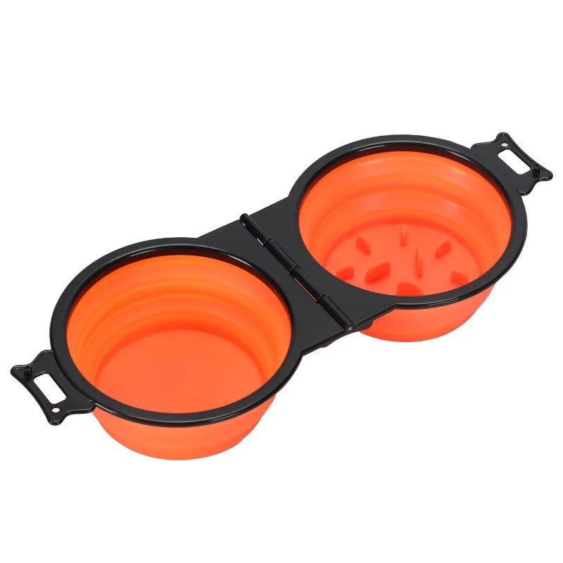 Foldable Dual Pet Bowl