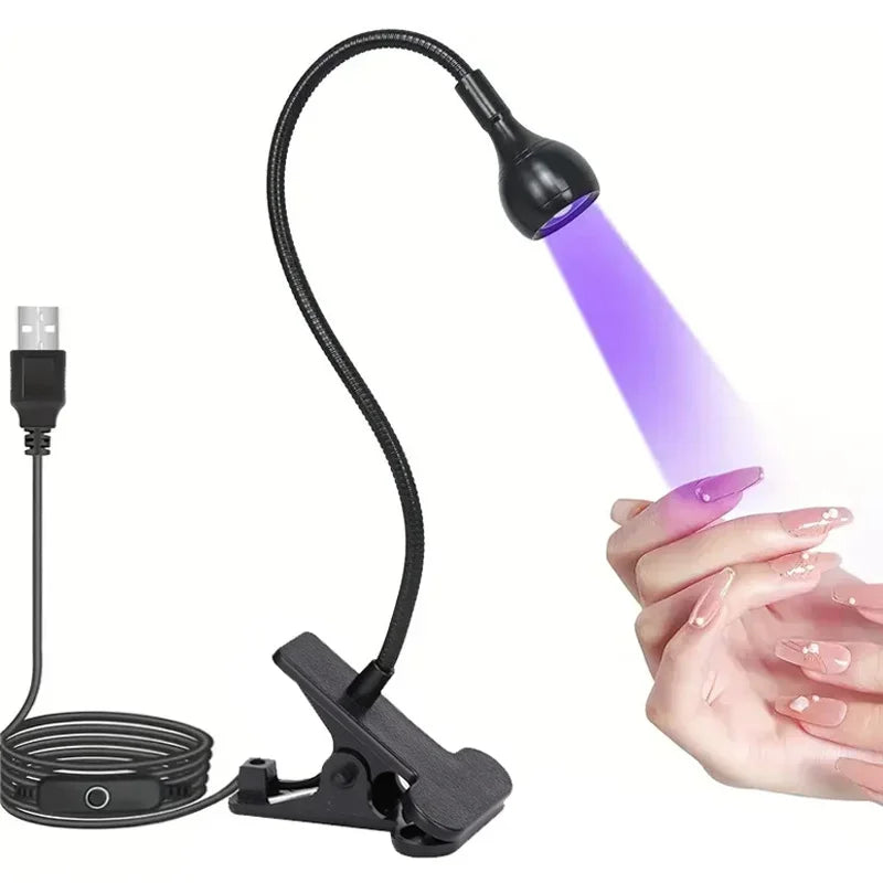 Clip-On Mini UV Nail Lamp