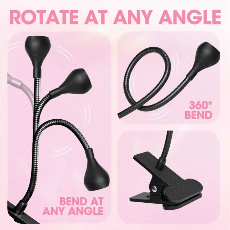 Clip-On Mini UV Nail Lamp