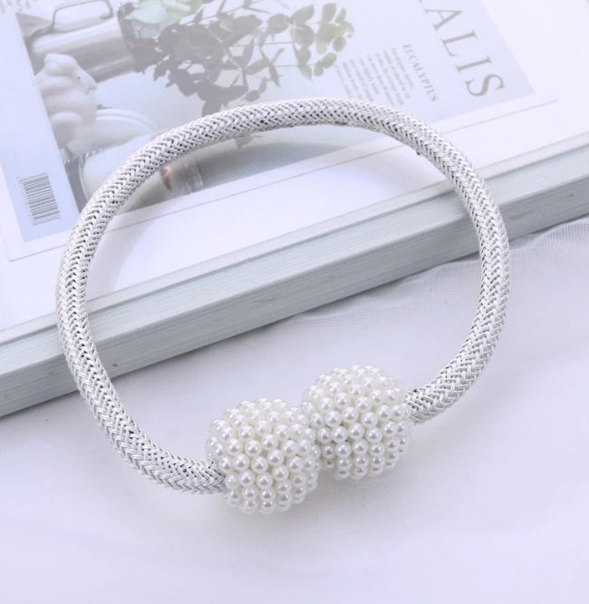 Pearl Magnetic Curtain Tiebacks