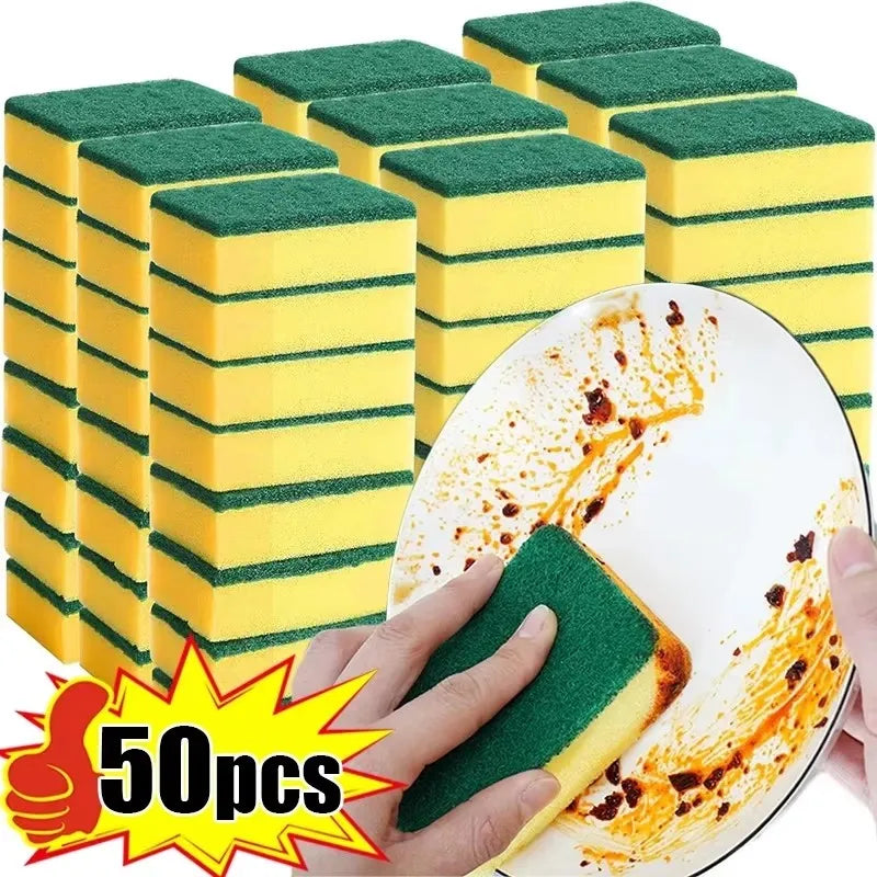 Highly Absorbent Double-Sided Cleaning Sponge