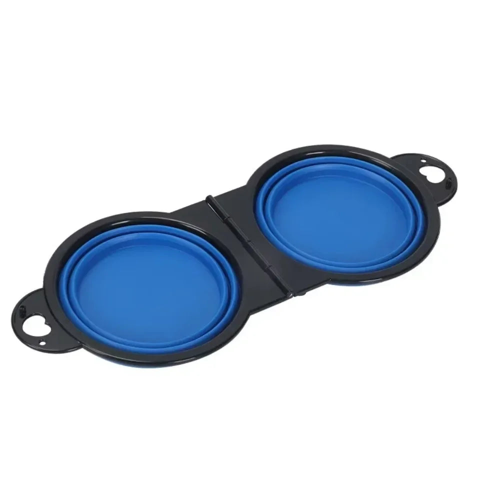 Foldable Dual Pet Bowl