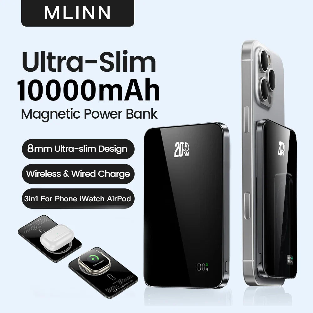 10000mAh 20W Magnetic Power Bank