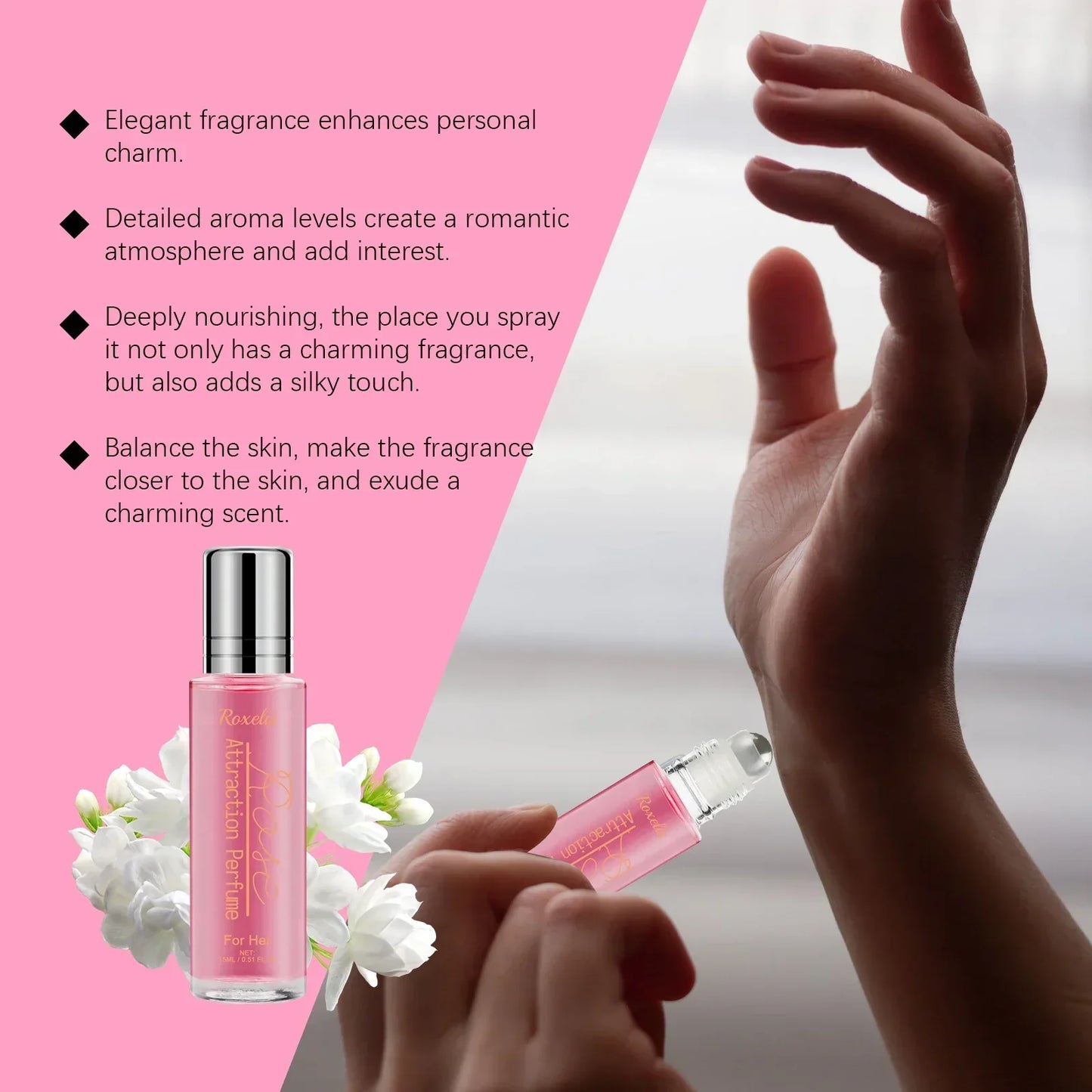 Roxelis Rose Charm Perfume Spray For Women