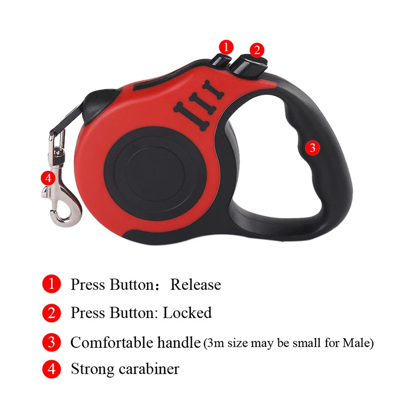 Retractable Dog Cat Nylon Leash