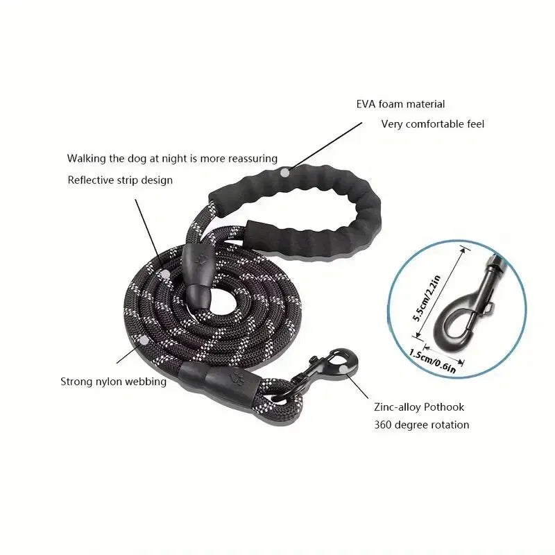 Reflective Heavy-Duty Dog Leash