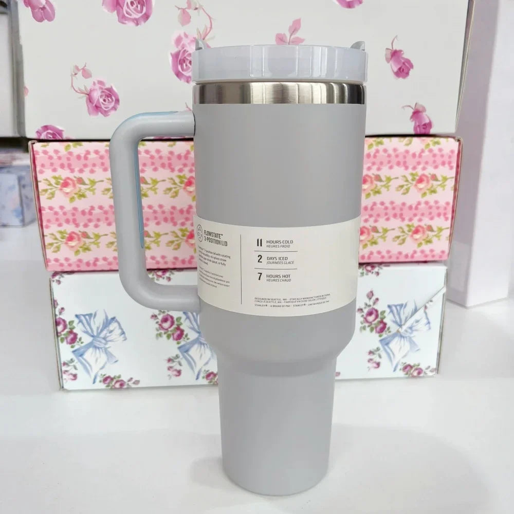 Stanley Style Flat Bottom Tumbler