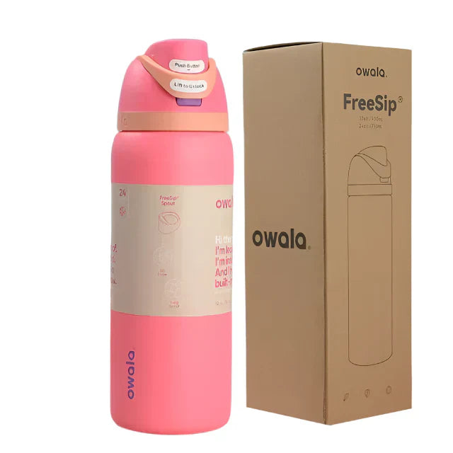 Owala FreeSip Pink Water Bottle