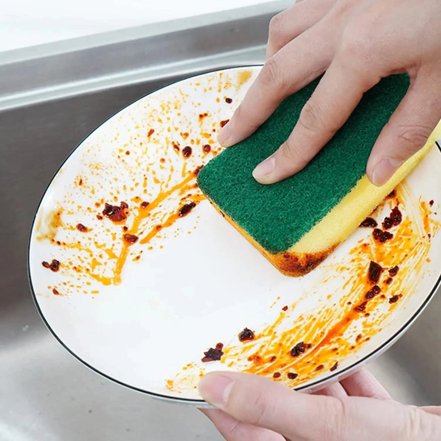 Highly Absorbent Double-Sided Cleaning Sponge