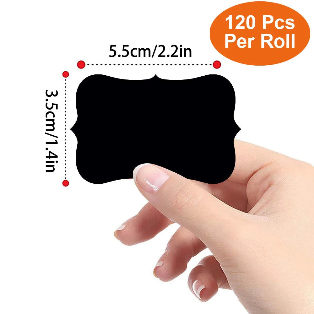 Removable Chalkboard Label Stickers Set