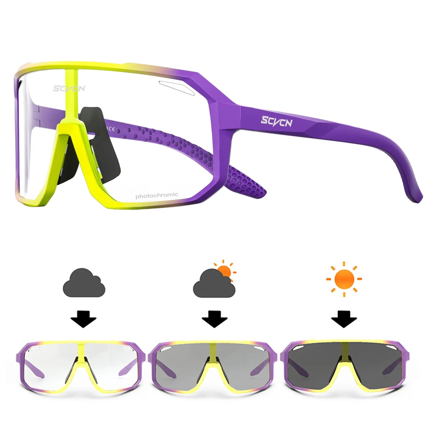SCVCN Cycling UV400 Sports Sunglasses