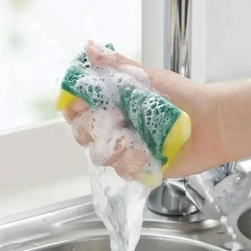 Highly Absorbent Double-Sided Cleaning Sponge