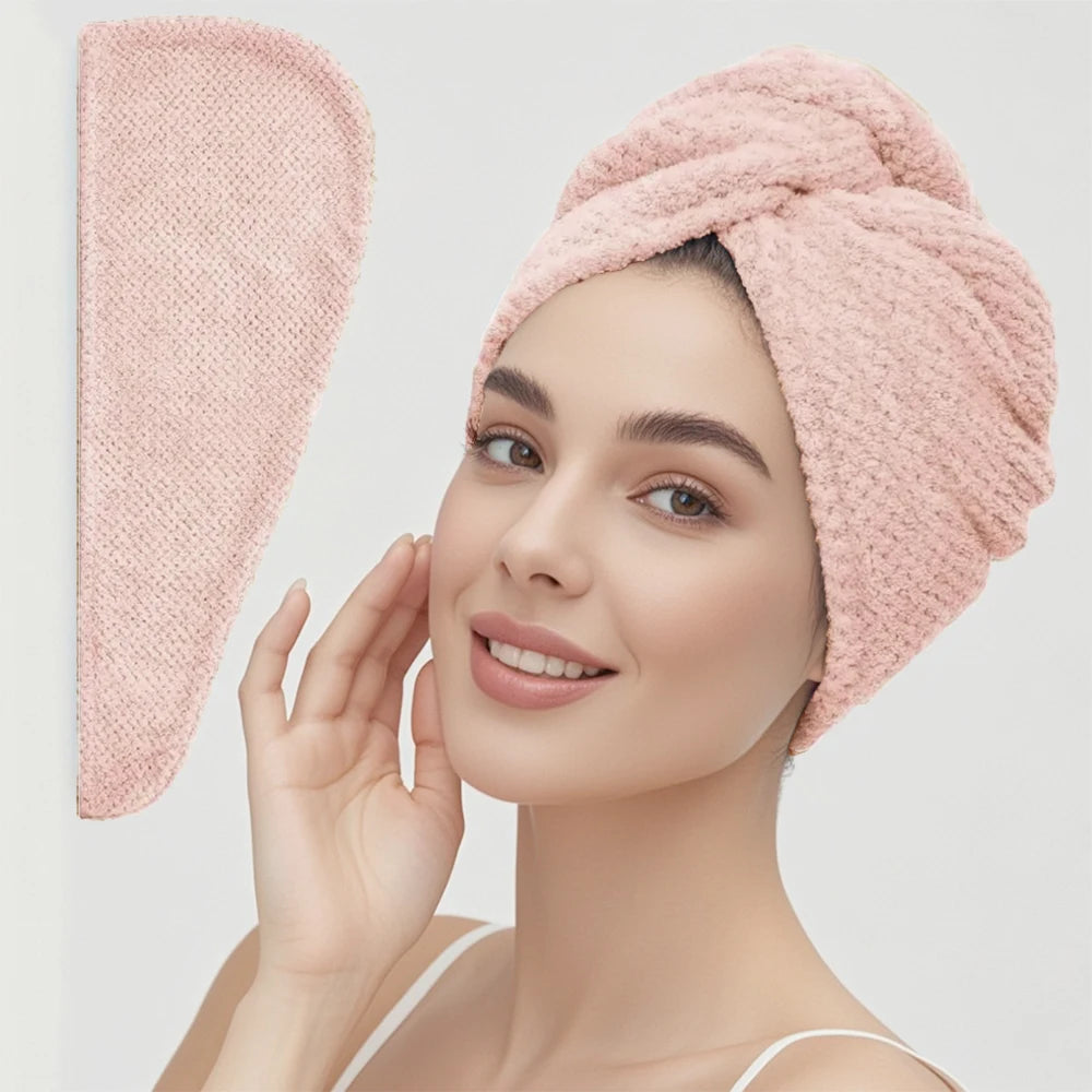 Solid Color Hair Towel Wrap