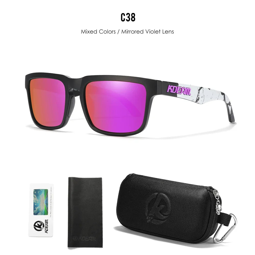 KDEAM Polarized Unisex Square Sunglasses