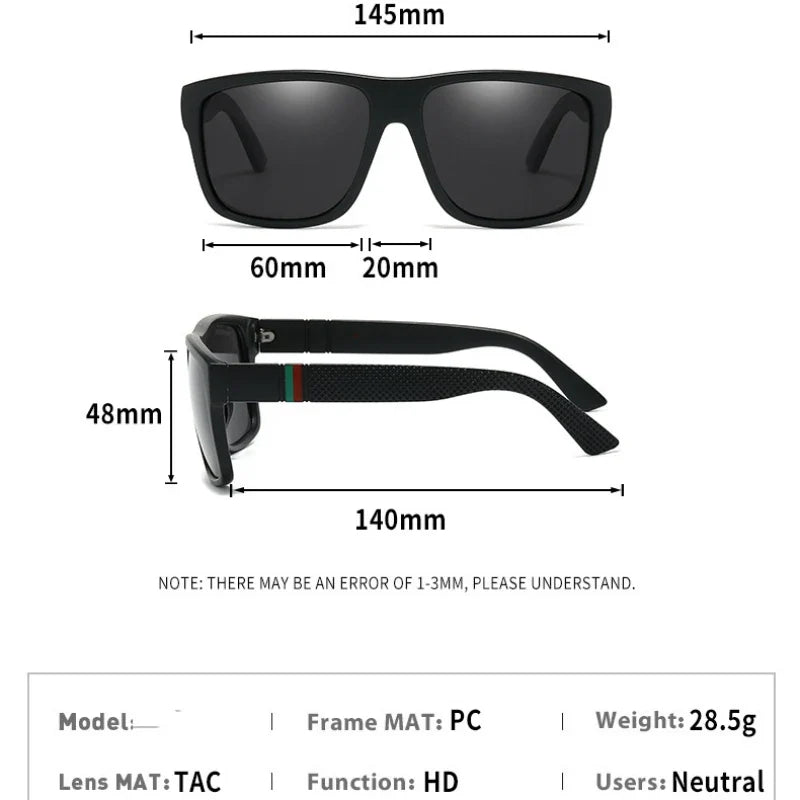 Oversized Polarized Vintage Sunglasses UV400