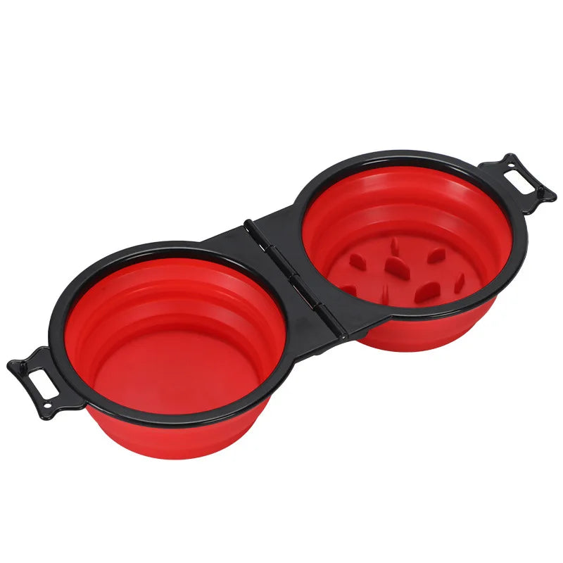 Foldable Dual Pet Bowl