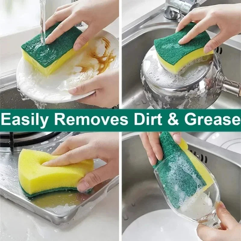 Highly Absorbent Double-Sided Cleaning Sponge