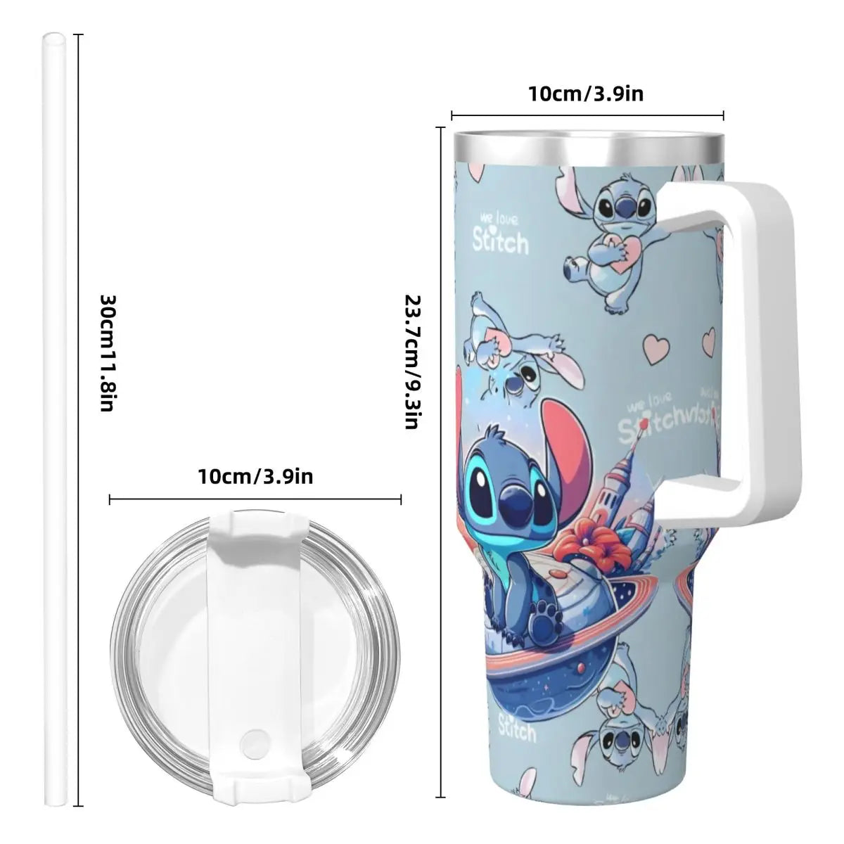 Stitch Kawaii Stainless Steel Tumbler
