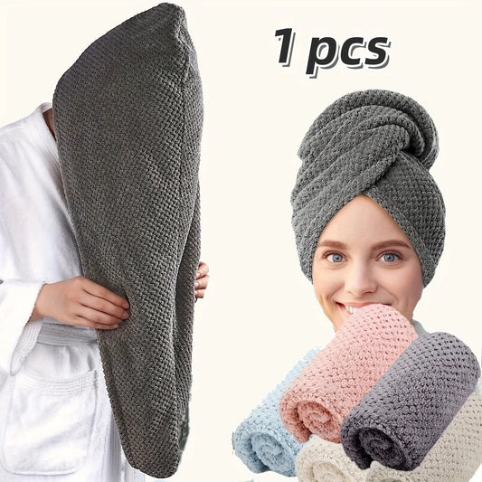 Solid Color Hair Towel Wrap