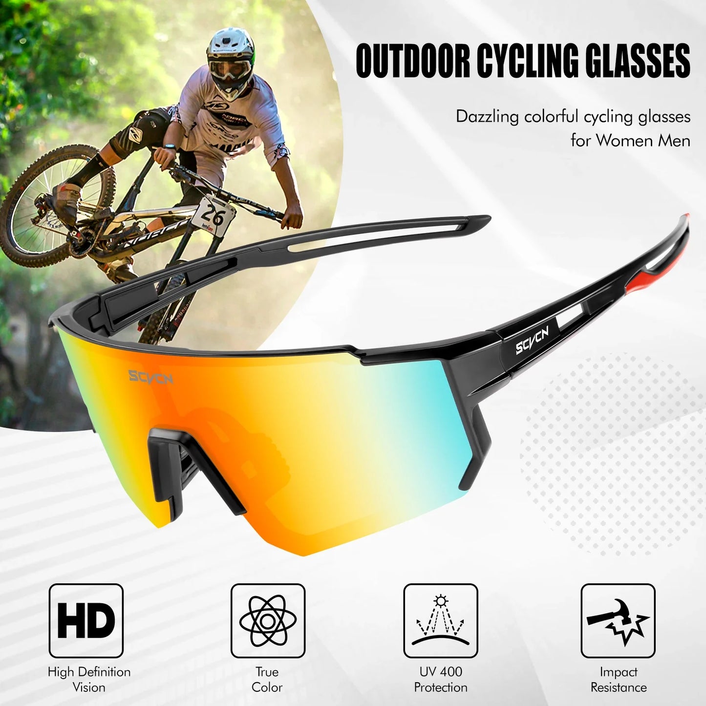 SCVCN Outdoor UV400 Cycling Sunglasses