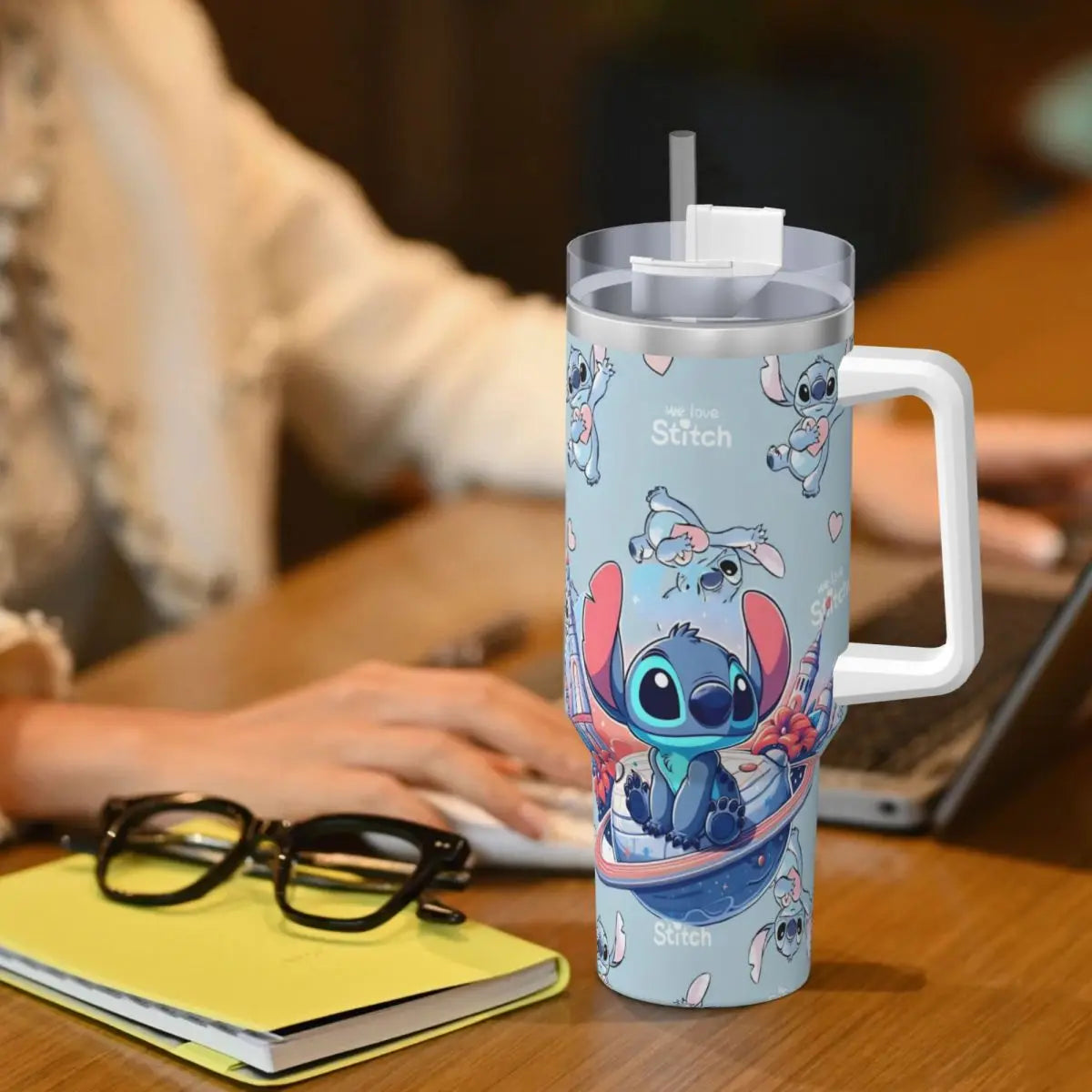 Stitch Kawaii Stainless Steel Tumbler