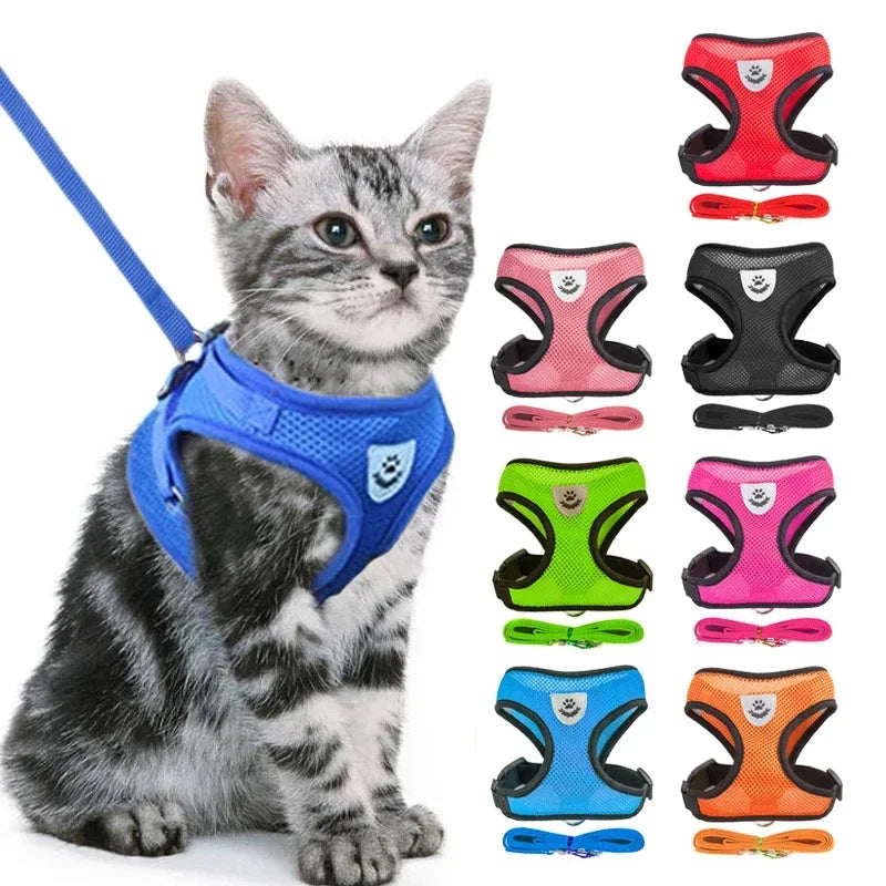 Adjustable Cat Dog Harness Vest