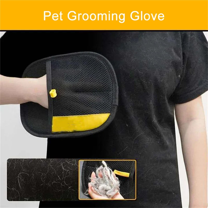 Pet Hair Removal Grooming Gloves