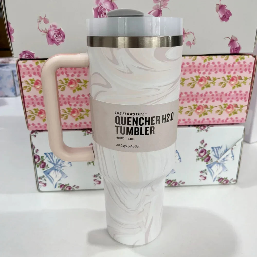 Stanley Style Flat Bottom Tumbler