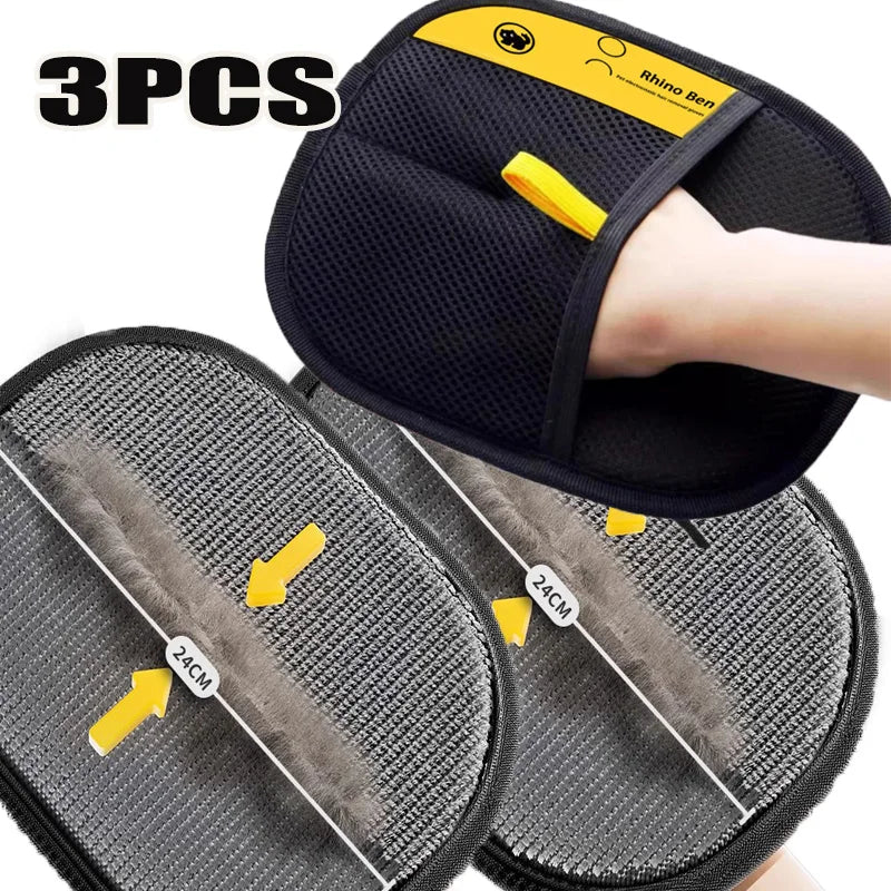 Pet Hair Removal Grooming Gloves