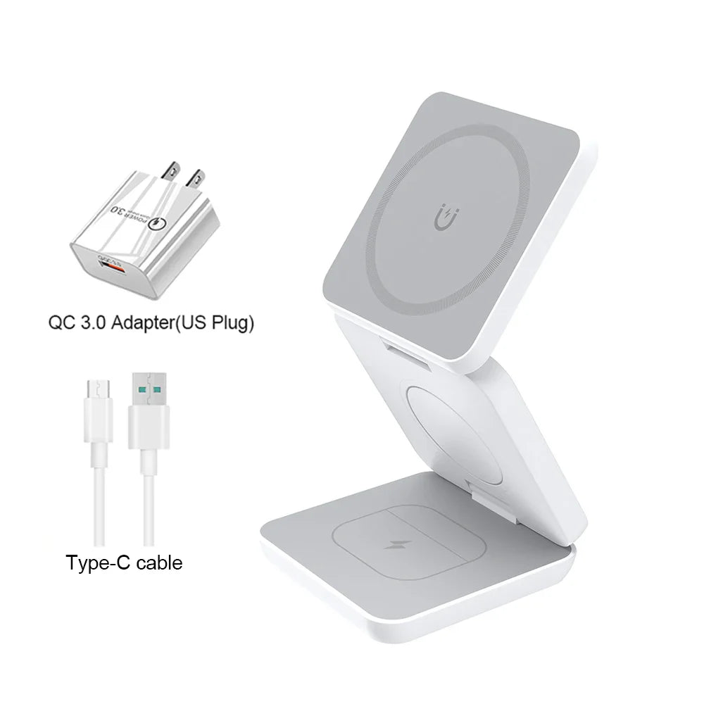 3-in-1 Foldable Magnetic Charger