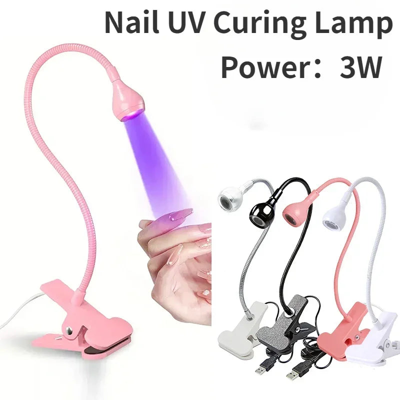 Clip-On Mini UV Nail Lamp
