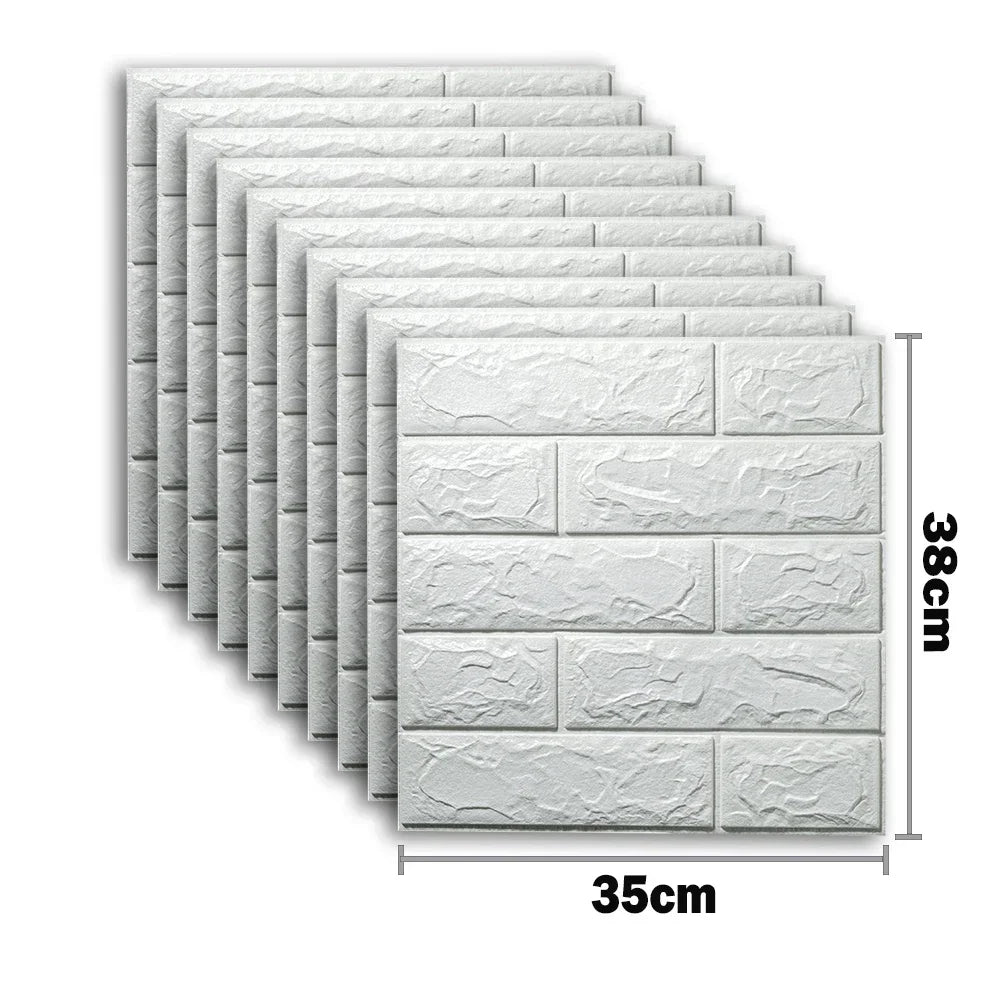 3D Foam Brick Wall Stickers