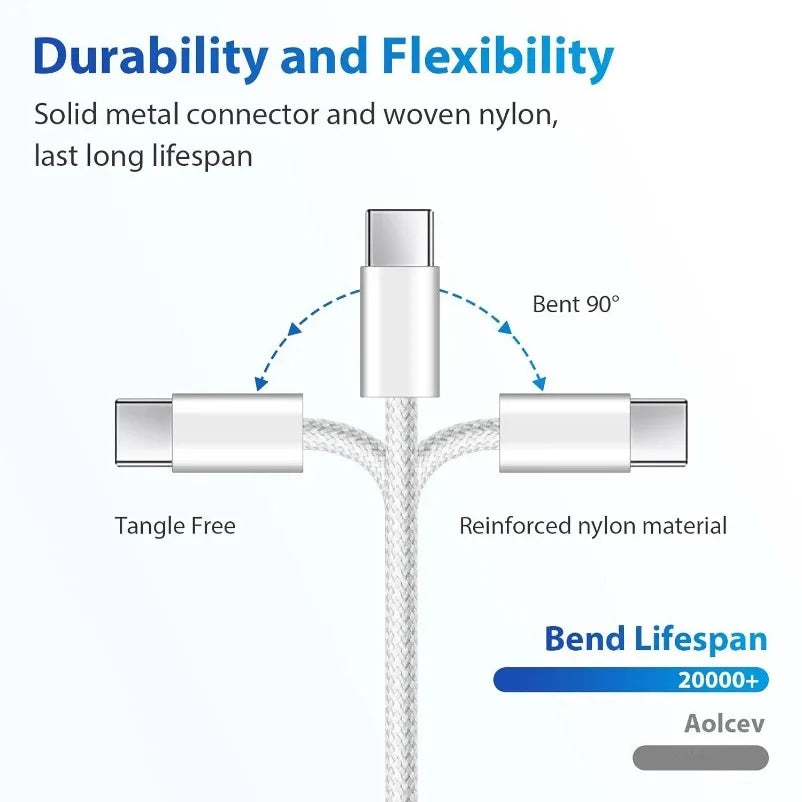 VIKEFON 60W USB-C Cable