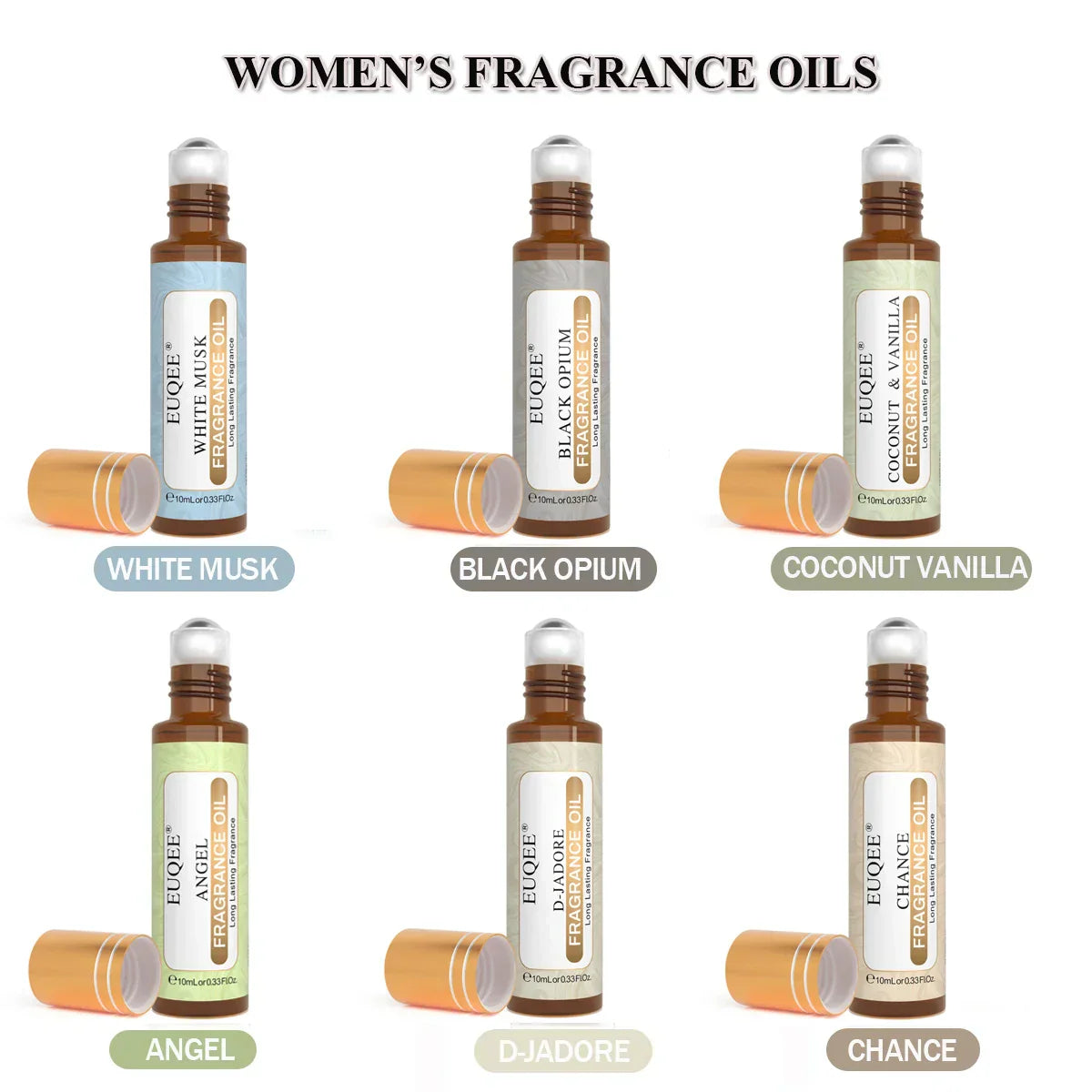 Unisex EUQEE 6pcs Fragrance Oil Set