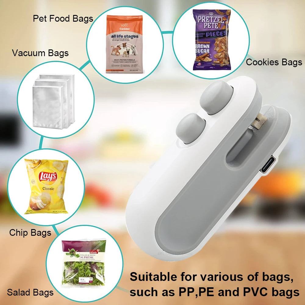 Mini Handheld Food Bag Sealer