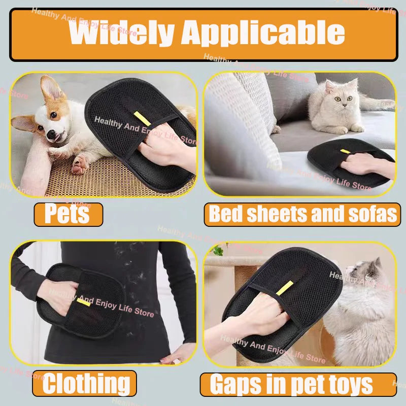 Pet Hair Removal Grooming Gloves