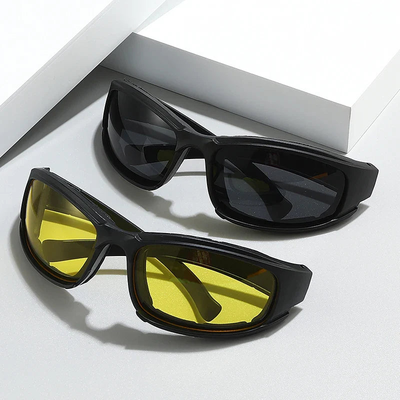Black Silver Cycling Sports Sunglasses