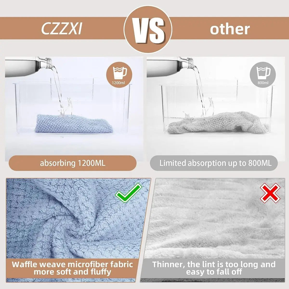 Solid Color Hair Towel Wrap