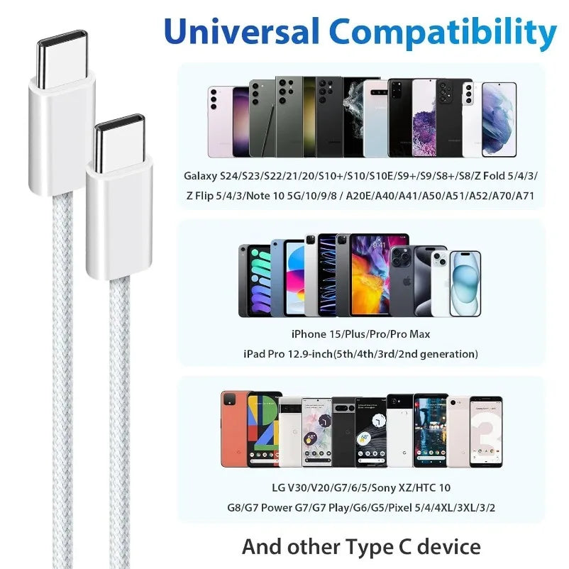 VIKEFON 60W USB-C Cable