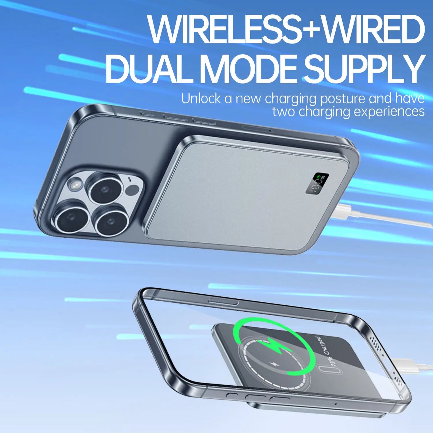 10000mAh Ultra Thin MagSafe Power Bank