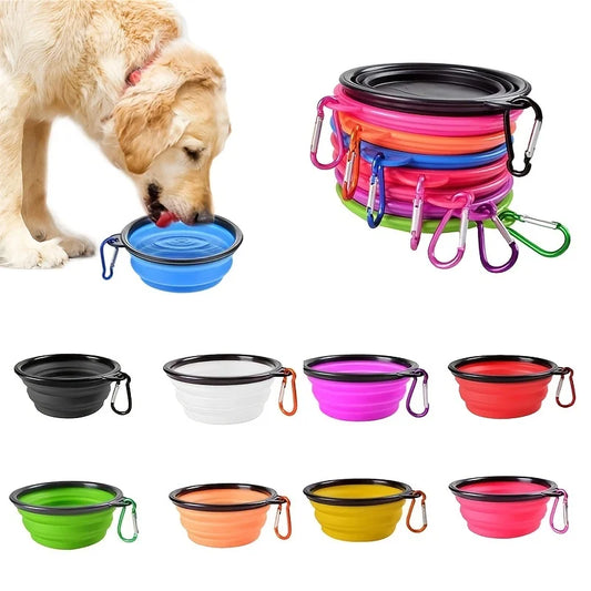 Portable Collapsible Pet Food Bowl