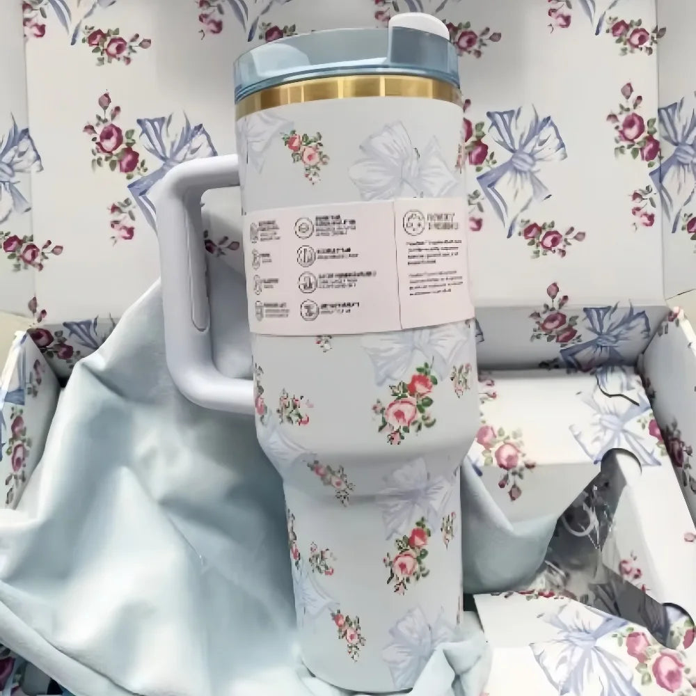 Stanley Style Flat Bottom Tumbler