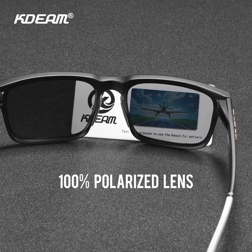 KDEAM Polarized Unisex Square Sunglasses
