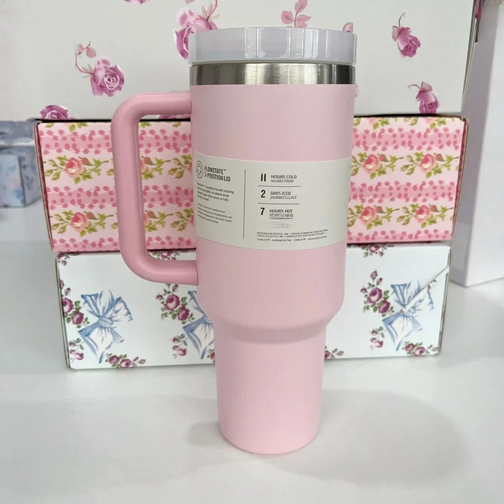 Stanley Style Flat Bottom Tumbler